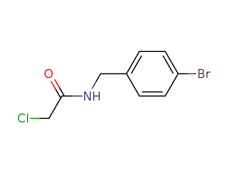 Molecular Structure of 24942-06-1 (N-(4-BroMo-benzyl)-2-chloro-acetaMide)