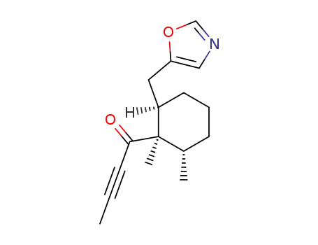 (1'α,2'α,3'β)-5-<<<2',3'-dimethyl-2'-(1''-oxo-2''-butynyl)>cyclohexyl>methyl>oxazole