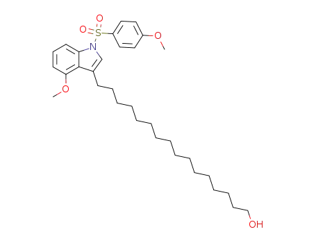 1H-Indole-3-hexadecanol, 4-methoxy-1-[(4-methoxyphenyl)sulfonyl]-