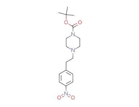 4-(4-nitrophenethyl)piperazine-1-carboxylic acid  tert butyl ester
