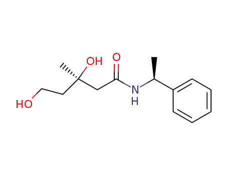 Molecular Structure of 946831-51-2 ((3R)-1-[(S)-1-phenylethyl]mevalonamide)