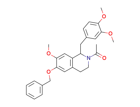 N-acetyl-1-(3,4-dimethoxy)benzyl-1,2,3,4-tetrahydro-6-benzyloxy-7-methoxyisoquinoline