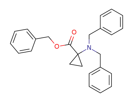 Molecular Structure of 119326-95-3 (benzyl 1-(N,N-dibenzylamino)cyclopropanecarboxylate)