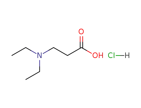 Molecular Structure of 15674-67-6 (3-(DIETHYLAMINO)PROPIONIC ACID HYDROCHLORIDE)