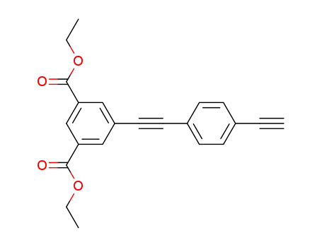Molecular Structure of 368455-21-4 (diethyl 5-[(4-ethynylphenyl)ethynyl]isophthaloate)