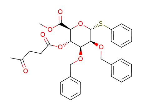 methyl (phenyl 4-O-levulinoyl-2,3-di-O-benzyl-1-thio-α-D-mannopyranoside)uronate