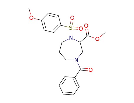 4-Benzoyl-1-(4-methoxy-benzenesulfonyl)-[1,4]diazepane-2-carboxylic acid methyl ester