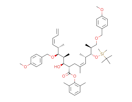 (2,6-dimethylphenyl) (2S,3S,4S,5S,6S,7Z)-2-[(2Z,4S,5R,6S)-5-(t-butyldimethylsilyloxy)-7-(p-methoxybenzyloxy)-2,4,6-trimethyl-hept-2-enyl]-3-hydroxy-5-(p-methoxybenzyloxy)-4,6-dimethyldeca-7,9-dienoate