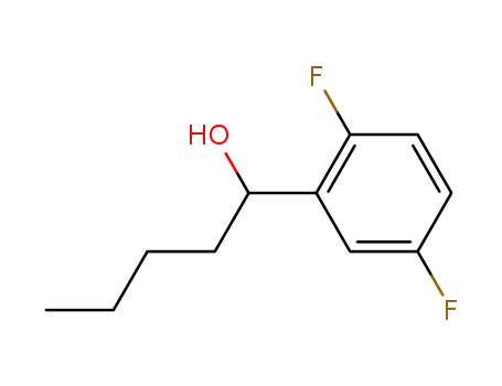 Molecular Structure of 558465-76-2 (Benzenemethanol, -alpha--butyl-2,5-difluoro- (9CI))