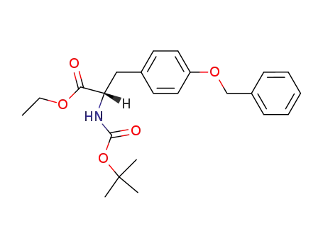 Molecular Structure of 127132-32-5 (3-(4-BENZYLOXY-PHENYL)-2-TERT-BUTOXYCARBONYLAMINO-PROPIONIC ACID ETHYL ESTER)