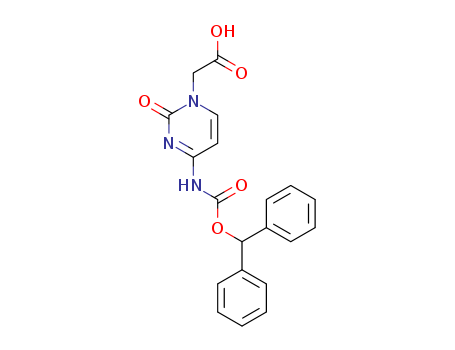 (4-N-(BENZHYDRYLOXYCARBONYL)CYTOSINE)-1-ACETIC ACID