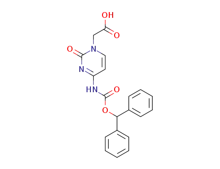 Molecular Structure of 186046-78-6 ((4-N-(BENZHYDRYLOXYCARBONYL)CYTOSINE)-1-ACETIC ACID)