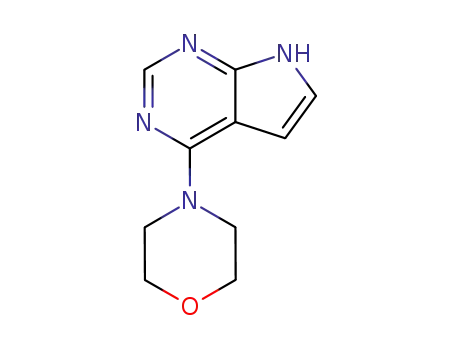 Molecular Structure of 90870-83-0 (4-(4-MORPHOLINYL)-1H-PYRROLO[2,3-D]PYRIMIDINE)