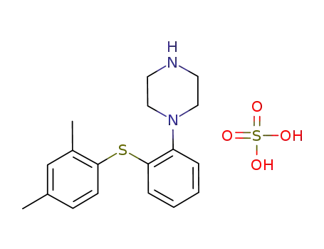 1-[2-(2,4-dimethylphenylsulfanyl)-phenyl]piperazine sulfate