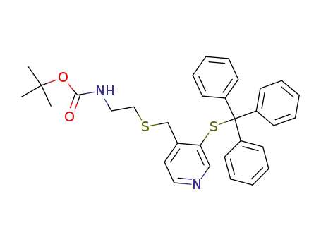 [2-(3-tritylsulfanyl-pyridin-4-ylmethylsulfanyl)-ethyl]-carbamic acid tert-butyl ester