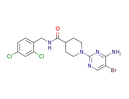 1-(4-amino-5-bromo-2-pyrimidinyl)-N-[(2,4-dichlorophenyl)methyl]-4-piperidinecarboxamide