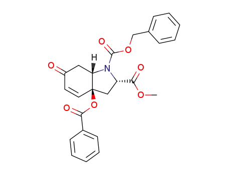 (2S,3aS,7aS)-3a-(benzoyloxy)-6-oxo-2,3,3a,6,7,7a-hexahydroindole-1,2-dicarboxylic acid 1-benzyl ester 2-methyl ester