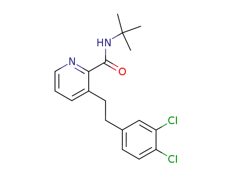 3-[2-(3,4-dichlorophenyl)ethyl]-N-(1,1-dimethylethyl)-2-pyridine carboxamide
