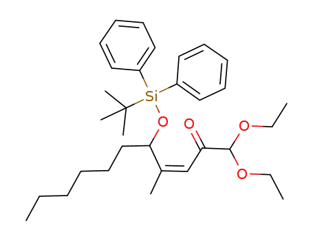 (Z)-5-{(tert-butyl)diphenylsiloxy}-1,1-diethoxy-4-methylundec-3-en-2-one