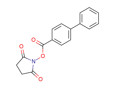 Molecular Structure of 299969-20-3 (Biphenyl-4-carboxylic acid 2,5-dioxo-pyrrolidin-1-yl ester)