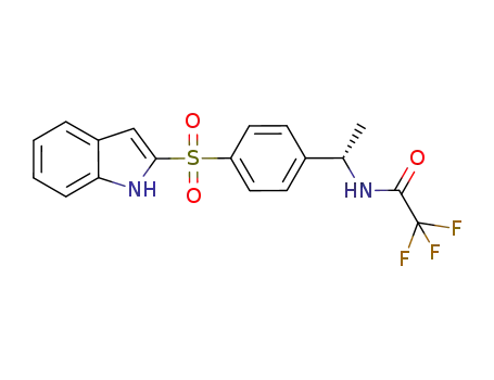 C<sub>18</sub>H<sub>15</sub>F<sub>3</sub>N<sub>2</sub>O<sub>3</sub>S