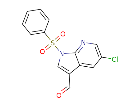 1-(benzenesulfonyl)-5-chloropyrrolo[2,3-b]pyridine-3-carbaldehyde