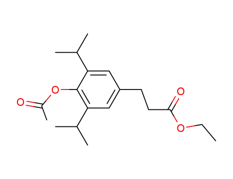 3-(4-acetoxy-3,5-diisopropyl-phenyl)-propionic acid ethyl ester