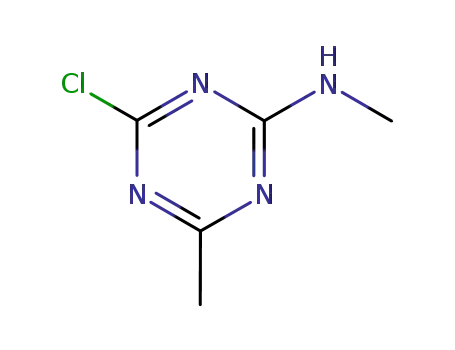Molecular Structure of 57639-19-7 (4-chloro-N,6-dimethyl-1,3,5-triazin-2-amine)