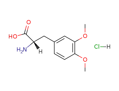 Molecular Structure of 69274-24-4 (L-Tyrosine, 3-methoxy-O-methyl-, hydrochloride)
