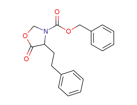 Molecular Structure of 282110-53-6 (4-phenethyl-3-(carbobenzyloxy)oxazolidin-5-one)