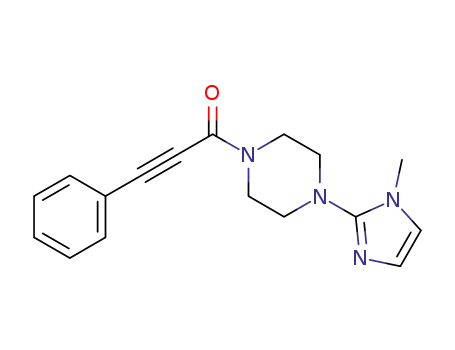 1-(3-phenyl-propiolyl)-4-(1-methyl-imidazol-2-yl)-piperazine