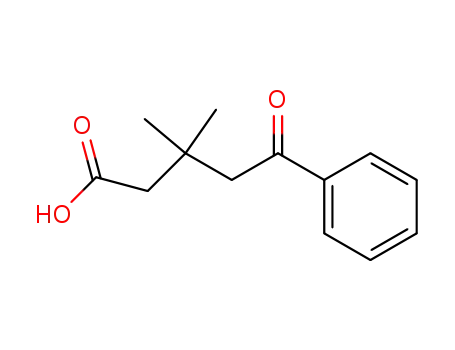Molecular Structure of 20633-28-7 (3,3-dimethyl-5-oxo-5-phenylpentanoic acid)