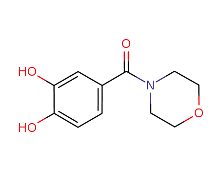 Molecular Structure of 656804-32-9 (Morpholine, 4-(3,4-dihydroxybenzoyl)- (9CI))