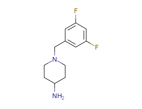 Molecular Structure of 160358-09-8 (4-Piperidinamine, 1-[(3,5-difluorophenyl)methyl]-)