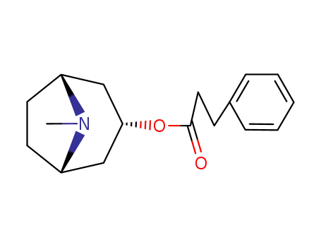 Molecular Structure of 20811-85-2 ((1R,5S)-8-Methyl-8-azabicyclo[3.2.1]octan-3α-yl=3-phenylpropionate)