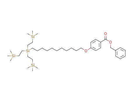 benzyl 4-(11-tris(2-trimethylsilylethyl)silylundecyloxy)benzoate