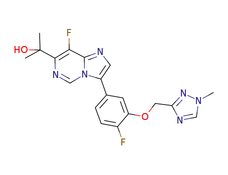 2-{8-fluoro-3-[4-fluoro-3-(1-methyl-1H-[1,2,4]triazol-3-ylmethoxy)phenyl]imidazo[1,2-c]pyrimidin-7-yl}propan-2-ol