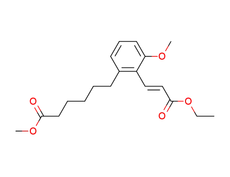 methyl-6-{2-[2-(ethoxycarbonyl)-(E)-ethenyl]-3-methoxyphenyl}hexanoate