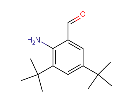 Molecular Structure of 728042-52-2 (Benzaldehyde, 2-amino-3,5-bis(1,1-dimethylethyl)-)