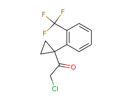 2-chloro-1-(1-(2-(trifluoromethyl)phenyl)cyclopropyl)ethanone