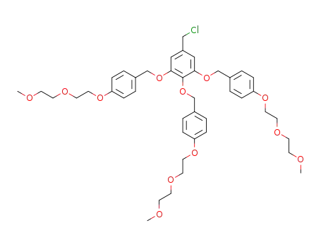 3,4,5-tris-[p-(2-(2-methoxy)ethoxy)ethoxybenzyloxy]benzyl chloride
