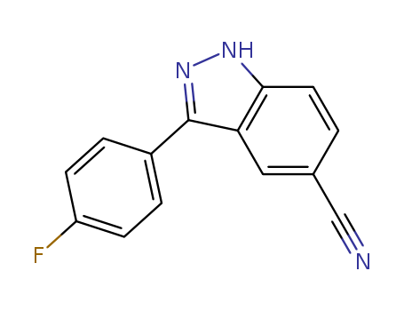 1H-Indazole-5-carbonitrile, 3-(4-fluorophenyl)-