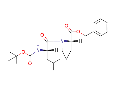 L-Proline, N-[(1,1-dimethylethoxy)carbonyl]-L-leucyl-, phenylmethyl ester