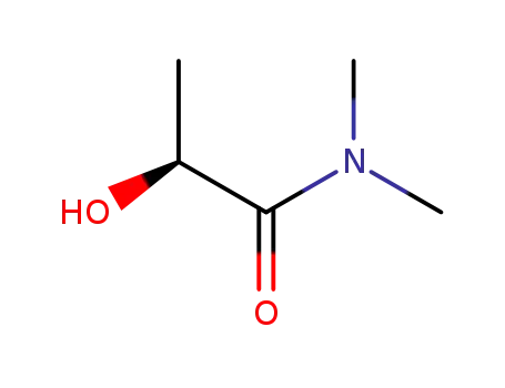 Molecular Structure of 31502-31-5 (Propanamide, 2-hydroxy-N,N-dimethyl-, (2S)- (9CI))