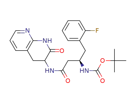 tert-butyl ((1R)-1-(2-fluorobenzyl)-3-oxo-3-[(2-oxo-1,2,3,4-tetrahydro-1,8-naphthyridin-3-yl)amino]propyl)carbamate