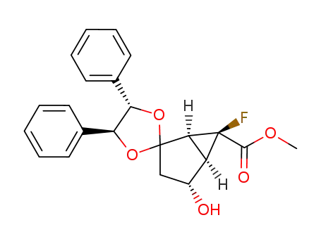 methyl (1S,4R,4'S,5R,5'S,6S)-6-fluoro-4-hydroxy-4',5'-diphenylspiro[bicyclo[3.1.0]hexane-2,2'-[1,3]dioxolane]-6-carboxylate