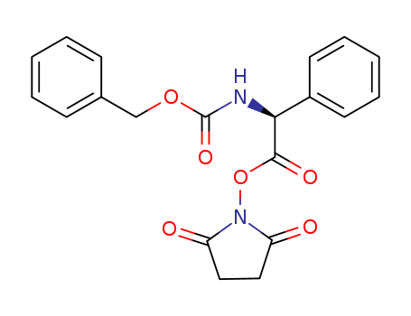 Carbamic acid,[(1S)-2-[(2,5-dioxo-1-pyrrolidinyl)oxy]-2-oxo-1-phenylethyl]-, phenylmethylester (9CI)                                                                                                    