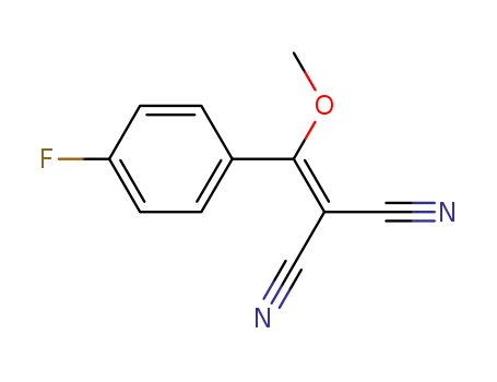 Molecular Structure of 954221-24-0 ([(4-Fluorophenyl)(methoxy)methylidene]propanedinitrile)
