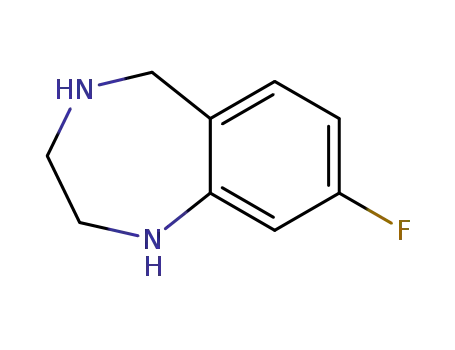 Molecular Structure of 620948-83-6 (8-FLUORO-2,3,4,5-TETRAHYDRO-1H-BENZO[E][1,4]DIAZEPINE)