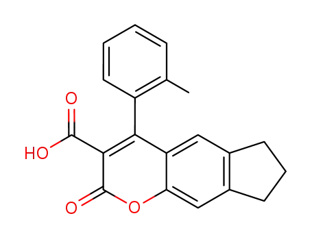 4-(2-methylphenyl)-2-oxo-2,6,7,8-tetrahydrocyclopenta[g][1]benzopyran-3-carboxylic acid